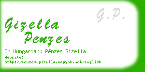 gizella penzes business card