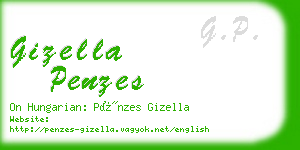 gizella penzes business card